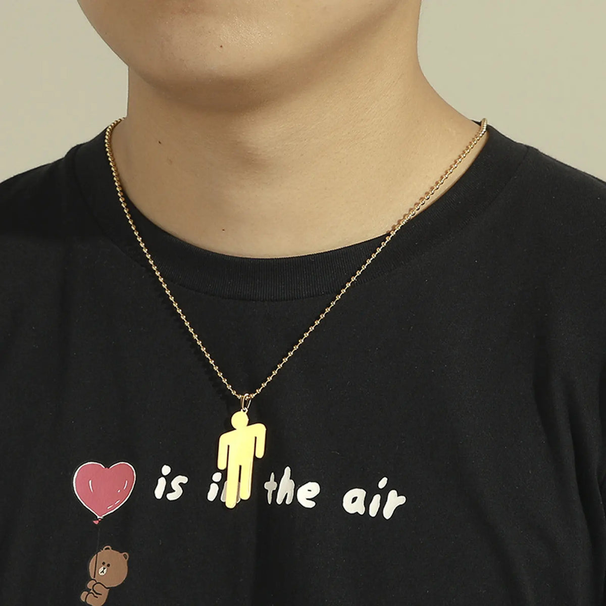 Street hip-hop style rapper stainless steel men's simple personality non-fading necklace trendy rock gift daily wear